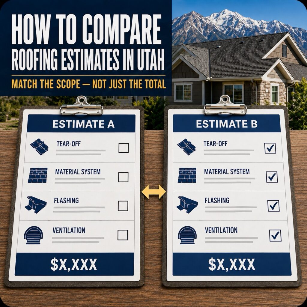 How to Compare Roofing Estimates in Utah