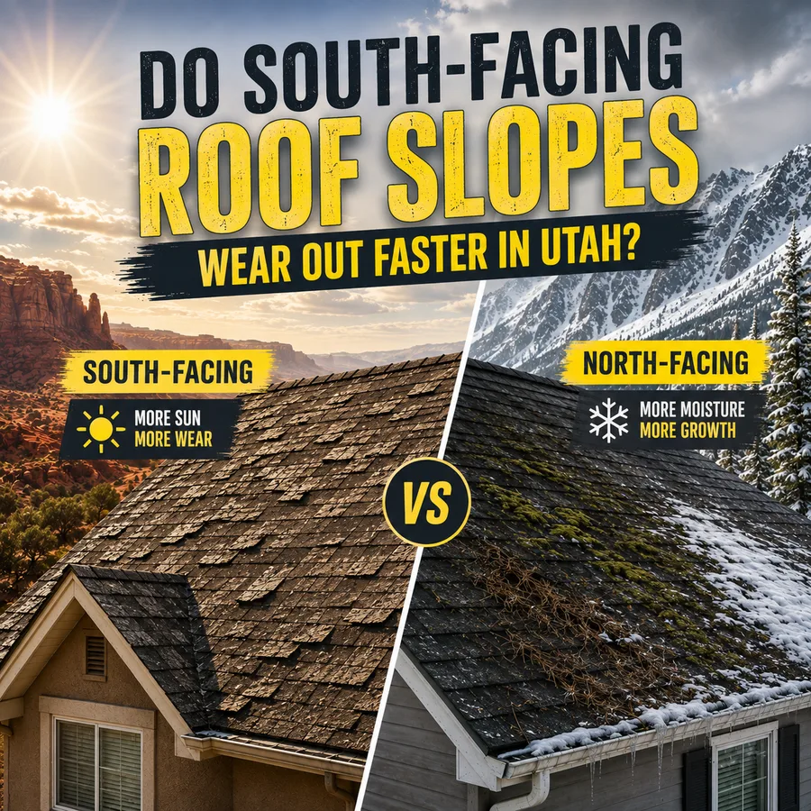 Do South-Facing Roof Slopes Wear Out Faster in Utah? – All Star Roofing