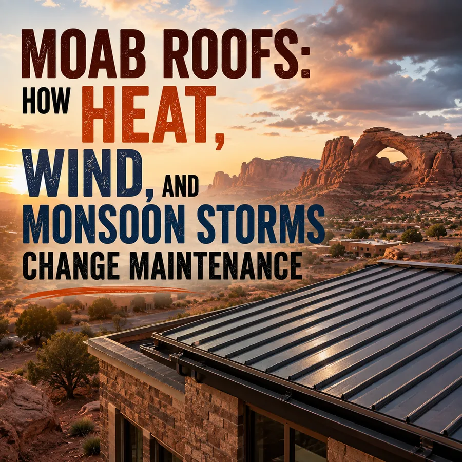 Moab Roofs: How Heat, Wind, and Monsoon Storms Change Maintenance – All Star Roofing