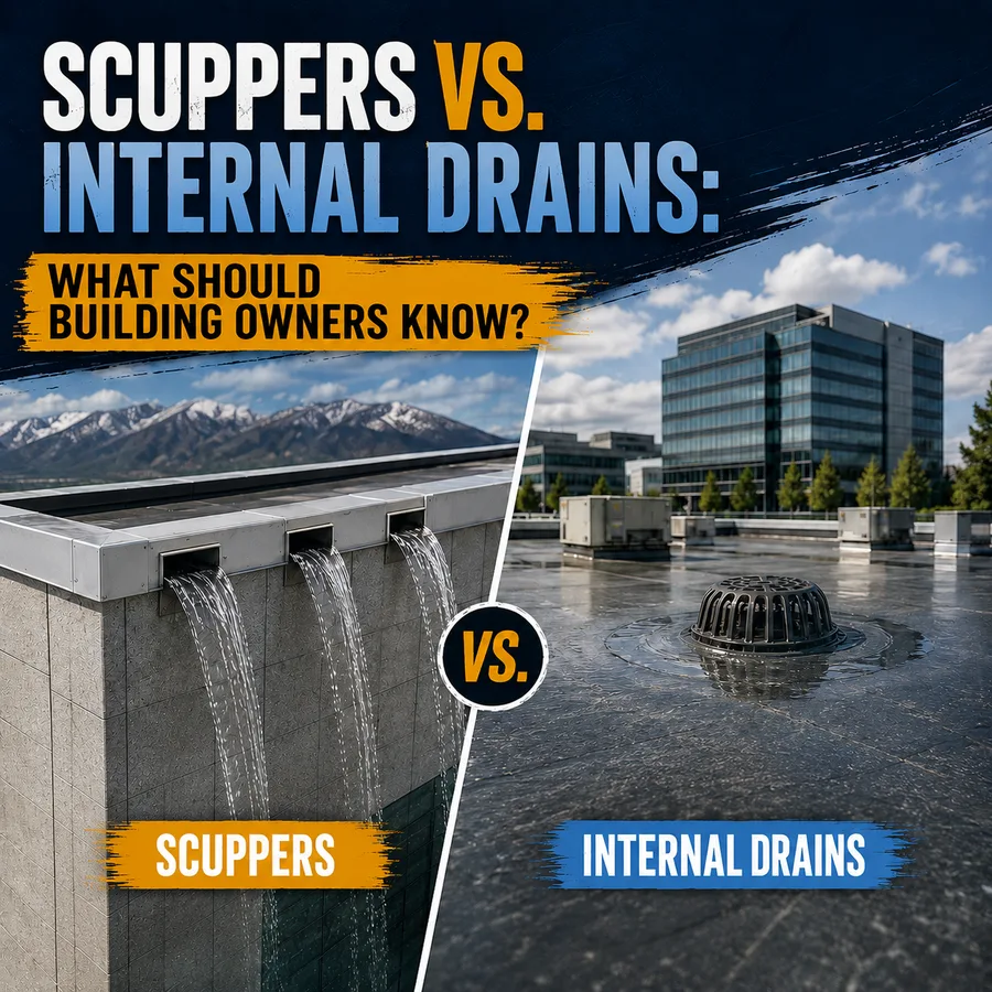 Scuppers vs. Internal Drains: What Should Building Owners Know? – All Star Roofing