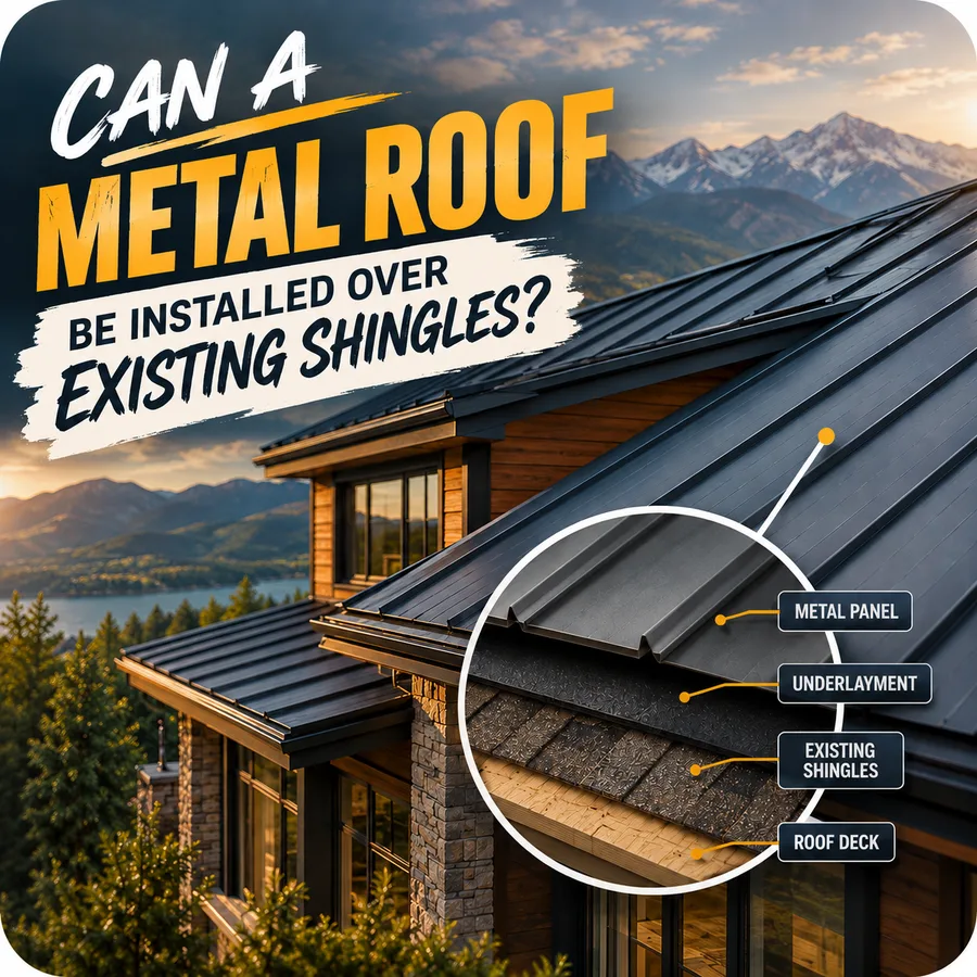 Can a Metal Roof Be Installed Over Existing Shingles? – All Star Roofing