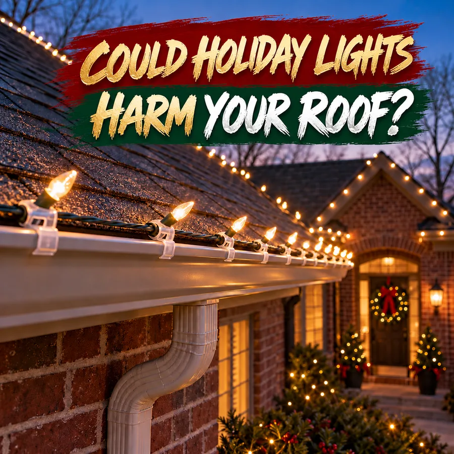Can Holiday Decorations Damage a Roof or Gutters? – All Star Roofing