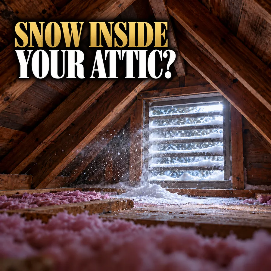 Can Wind-Driven Snow Get Into an Attic? – All Star Roofing