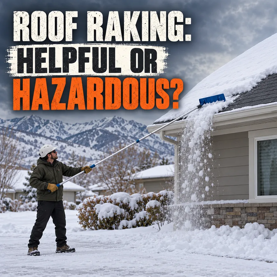 Roof Raking in Utah: When Is It Useful and When Is It Unsafe? – All Star Roofing