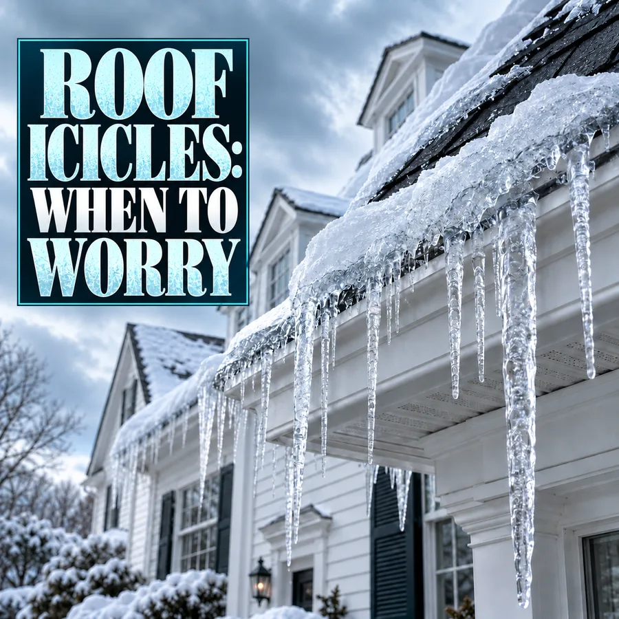 Why Do Icicles Form on a Roof, and When Are They a Warning Sign? – All Star Roofing