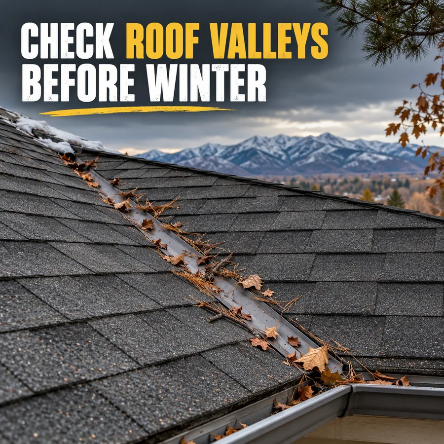 Why Roof Valleys Need Attention Before a Utah Winter – All Star Roofing
